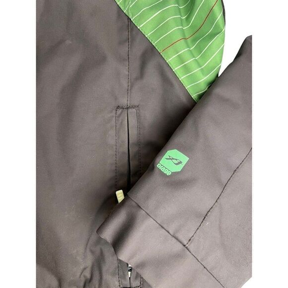 ORAGE Women’s Sofia Sz M Jacket Winter Sports Ski Snowboard Brown Green Hooded - Picture 3 of 13